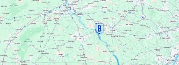 Service Area Map - Lancaster County & Beyond